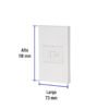 456072 45607 - Placa armada 1 toma para teléfono, 1.5 mod, Española, blanco