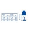 45619 - Mezcladora 8" fregadero cromo, cuello curvo, cono, BASIC