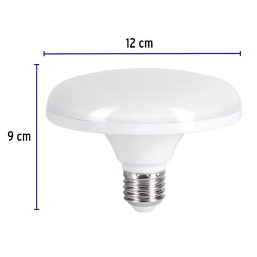 456302 45630 - Lámpara LED tipo OVNI 12 W (equiv. 75 W), luz cálida, caja