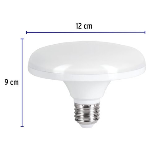 456302 45630 - Lámpara LED tipo OVNI 12 W (equiv. 75 W), luz cálida, caja