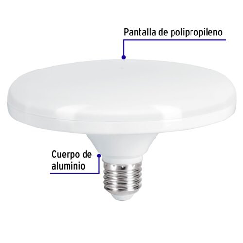 45631 - Lámpara LED tipo OVNI 18 W (equiv. 125 W), luz cálida, caja