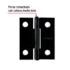 45633 - Bisagra rectangular 1-1/2" negra, HERMEX