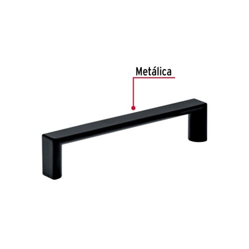 45639 - Jaladera de 96mm, línea Andamio, negro, HERMEX