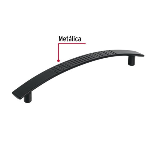 45642 - Jaladera de 128mm, línea Contempo, negro, HERMEX