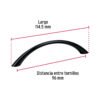 456432 45643 - Jaladera de 96mm, lĂnea Arco, negro, HERMEX