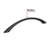456441 45644 - Jaladera de 128mm, lĂnea Arco, negro, HERMEX