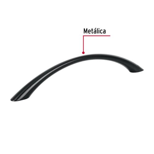 456441 45644 - Jaladera de 128mm, lĂnea Arco, negro, HERMEX