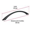 456442 45644 - Jaladera de 128mm, lĂnea Arco, negro, HERMEX