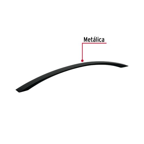 456471 45647 - Jaladera de 224mm, lĂnea Moderna, negro, HERMEX