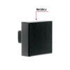 456481 45648 - Perilla estilo "Andamio" acabado negro, HERMEX