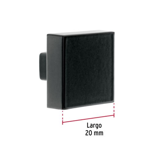 456482 45648 - Perilla estilo "Andamio" acabado negro, HERMEX