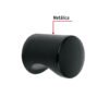 456491 45649 - Perilla estilo "Cilindro" acabado negro, HERMEX