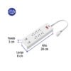 456621 45662 - Multicontacto 6 entradas, 2 USB A 2 USB C, blanco, VOLTECK