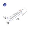 456641 45664 - Multicontacto 4 entradas, 1 USB A 1 USB C, blanco, VOLTECK