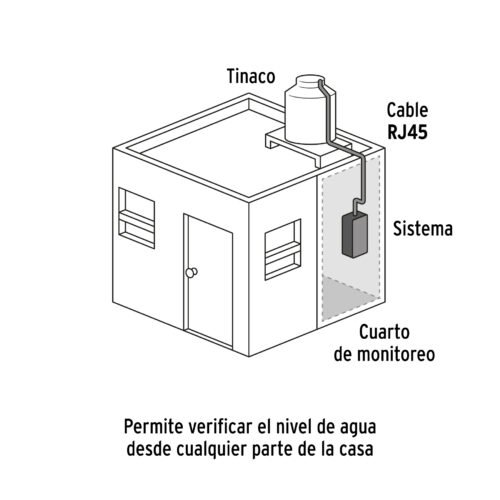45668 - Medidor de nivel de agua para Tinaco, FOSET