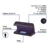 456751 45675 - Detector de billetes falsos con doble lámpara, VOLTECK