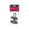 45678 - Pasador abatible para puerta, acabado negro, HERMEX