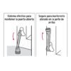 45679 - Fijapuerta metálico, acabado negro, HERMEX