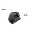 45680 - Tope metálico para puerta, tipo codo, negro, HERMEX
