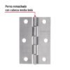 45684 - Bolsa con 2 bisagras rectangulares 2-1/2", acero pulido