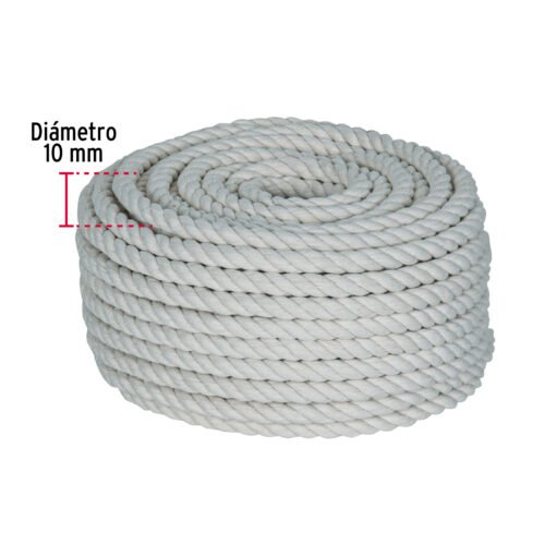 45697 - Piola de Algodón de 10 mm x 30 m natural, FIERO