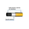 45705 - Metro de manguera para gas, 1/2" PE-AL-PE en rollo de 100m