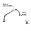 45713 - Cuello largo para mezcladora de lavabo, cromo, Basic