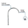 45718 - Cuello alto/curvo para mezcladora de fregadero, cromo, Basic