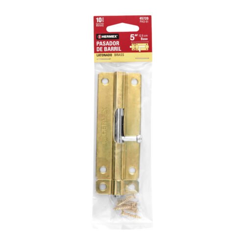 45720 - Pasador de barril de acero latón 5", HERMEX