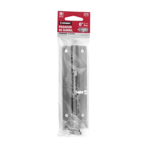 45729 - Pasador de barril de acero cromo 6", HERMEX