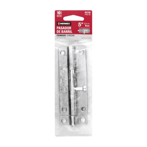 457303 45730 - Pasador de barril de acero cromo 5", HERMEX