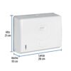 457402 45740 - Dispensador junior p/toallas de papel, blanco, Foset Basic