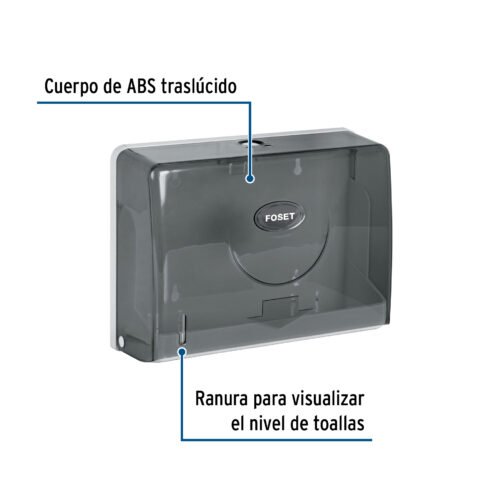 45741 - Dispensador junior p/toallas de papel, humo, Basic