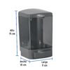 45743 - Dosificador para jabón líquido, humo, Foset Basic