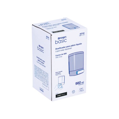 45743 - Dosificador para jabón líquido, humo, Foset Basic
