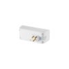 457481 45748 - Multicontacto de pared, 490 Joules, 3 contactos y 2 USB A
