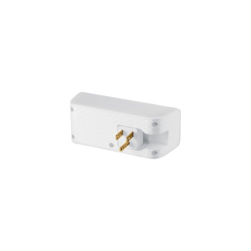 457481 45748 - Multicontacto de pared, 490 Joules, 3 contactos y 2 USB A