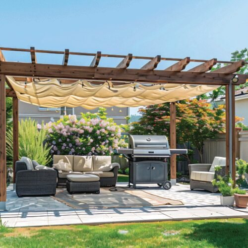 45751 - Rollo de malla sombra raschel 90% de 15m x 2m, beige, FIERO