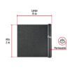45757 - Rollo de malla sombra raschel 90% de 15m x 2m, negro, FIERO