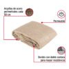 457661 45766 - Toldo raschel beige de 3 m, 90% sombra, ancho 3 m, FIERO