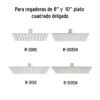 45777 - Brazo y chapetón para regadera, 50 cm, cromado, Riviera