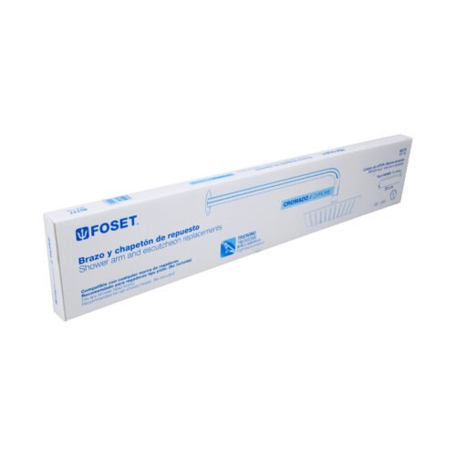 45777 - Brazo y chapetón para regadera, 50 cm, cromado, Riviera