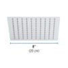 45779 - Regadera plato cuadrado 8" sin brazo, cromo, FOSET RIVIERA