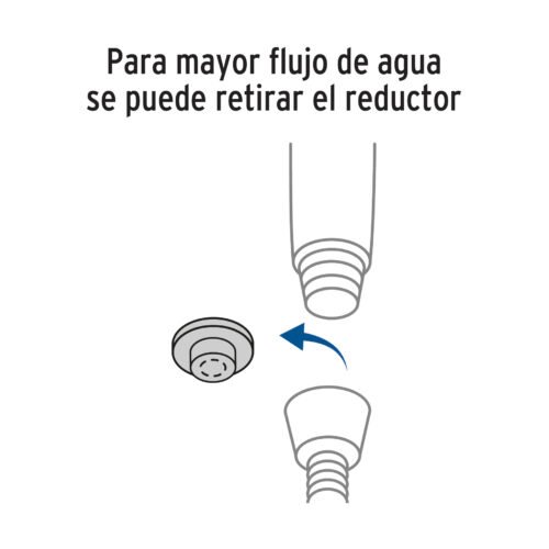 457853 45785 - Regadera de teléfono con soporte, cromo, FOSET RIVIERA