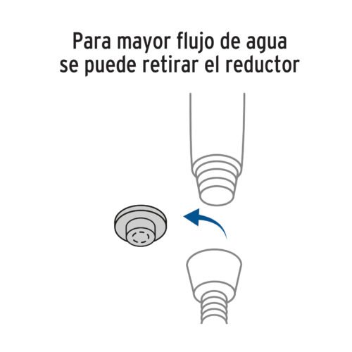 45786 - Regadera de teléfono con soporte, satín, FOSET RIVIERA