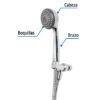 45787 - Regadera de teléfono 3-1/4" con soporte, Foset Aero
