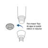 45787 - Regadera de teléfono 3-1/4" con soporte, Foset Aero
