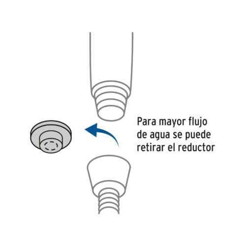 45787 - Regadera de teléfono 3-1/4" con soporte, Foset Aero