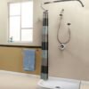 45788 - Regadera 3-1/4" con extensión tipo teléfono, Foset Aero