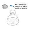 457893 45789 - Regadera redonda 3-1/4" brazo y chapetón acero inox, Aero